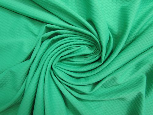 Honeycomb Waffle Spandex- Parakeet Green #15311