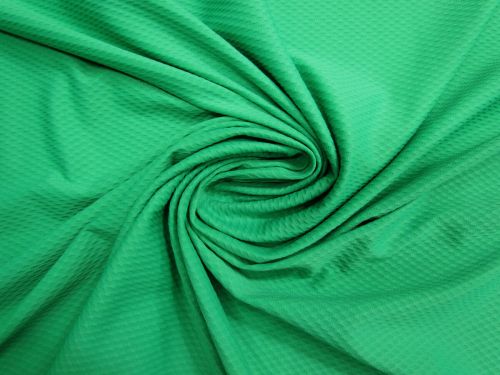 Honeycomb Waffle Spandex- Gem Green #15312