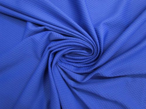 Honeycomb Waffle Spandex- Royal Blue #15313