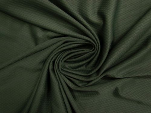 Honeycomb Waffle Spandex- Combat Green #15317