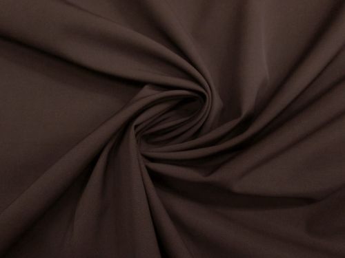 2 Way Stretch Cotton Blend Suiting- Date Brown #15334