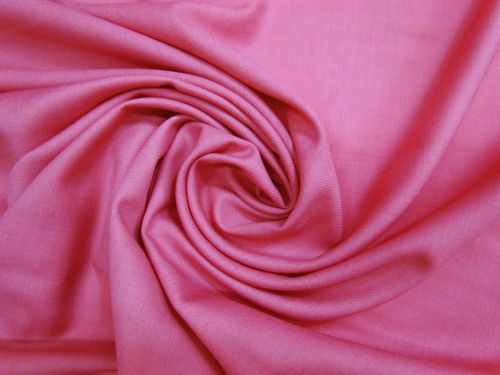 Wool Blend Twill Suiting- Azalea Pink #15375
