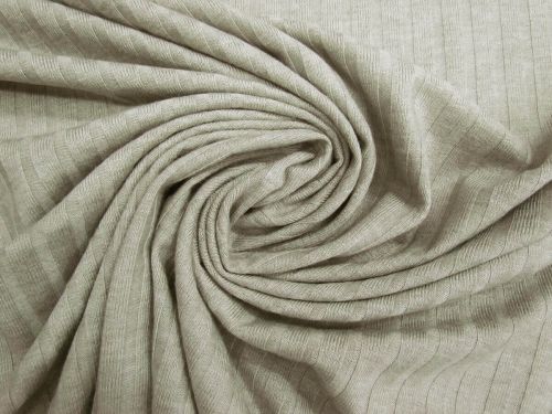 2m Final Remnant Piece- Lola Rayon Blend Rib Knit- Cool Grey #14370