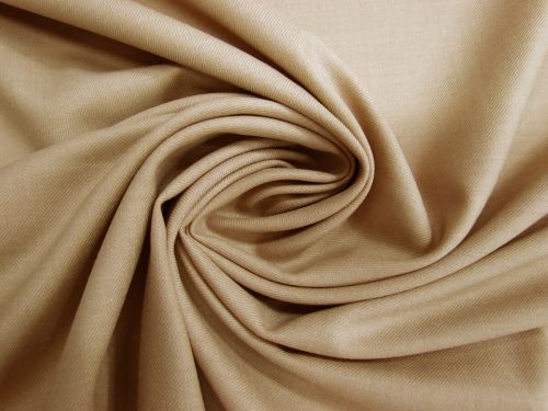 Stretch Wool Blend Twill Suiting- Chai Brown #15410
