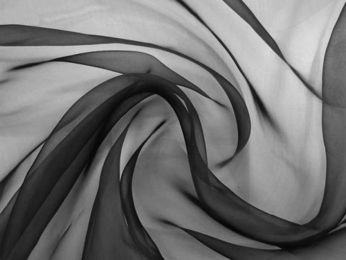 Silk Organza- Smoke Black #15417