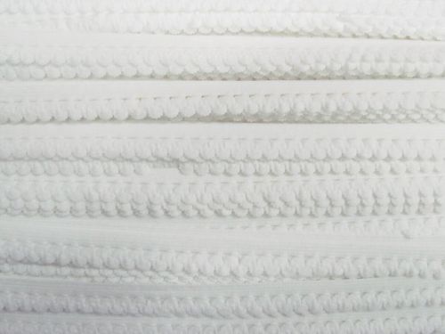 14mm Wave Decorative Elastic- White #T1457