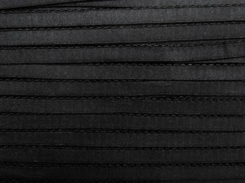 12mm Lingerie Picot Elastic- Crow Black #T1463