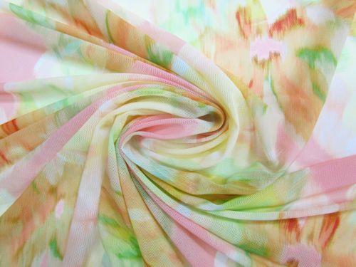 Perfume Petals 2 Way Stretch Mesh- Pink #15467