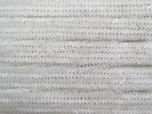 22mm Gatsby Bugle Bead Trim- White #T1468