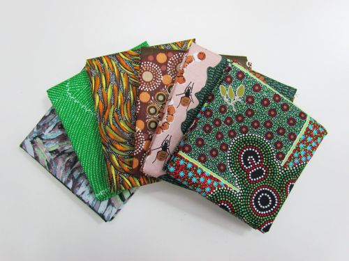 Australian Indigenous Cotton 6 x Fat 1/4 Pack- Spring