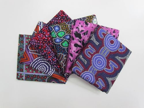 Australian Indigenous Cotton 6 x Fat 1/4 Pack- Winter