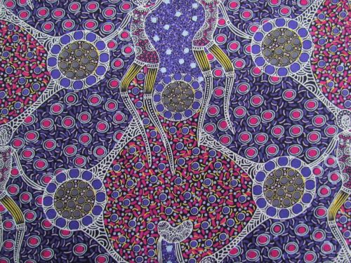 Women Dancing Near Waterhole- Purple