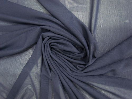 1m Mini Roll Remnant- 2 Way Stretch Mesh- Faded Blue #13981