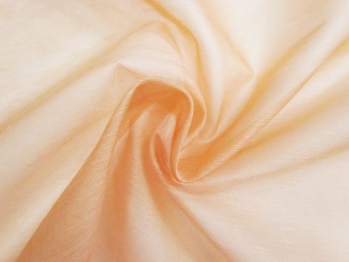 Silk Linen Slub Organza- Sunset Orange #15537