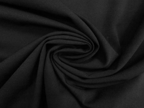 Stretch Textured Ottoman Suiting- Deep Black #15572
