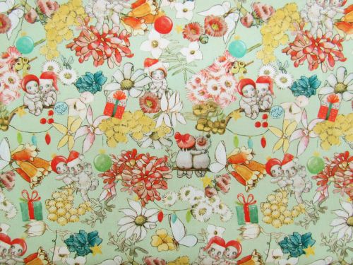 Devonstone Collection- May Gibs Christmas- Gumnut- Light Lime- MG1031