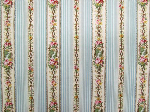 Devonstone Collection- Heritage Garden- Petal Cascade- Blue- DV7506
