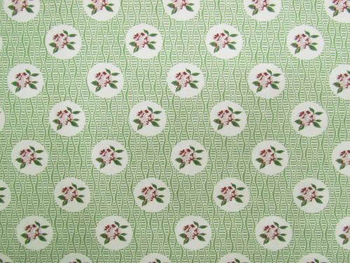 Devonstone Collection- Heritage Garden- Cobblestone Flower- Green- DV7514