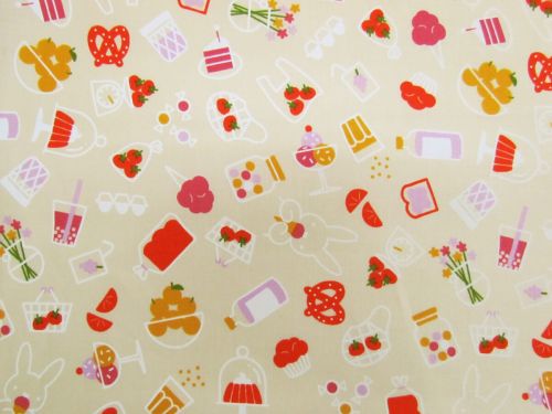 Ruby Star Society Cotton- Persimmon- Bun Es Market- Shell