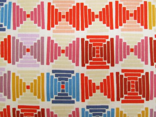 Ruby Star Society Linen Cotton Canvas- Persimmon- Courthouse Steps- Natural