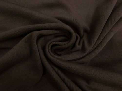 Cotton Blend 1x1 Rib Tubular Jersey- Dark Chocolate #15610