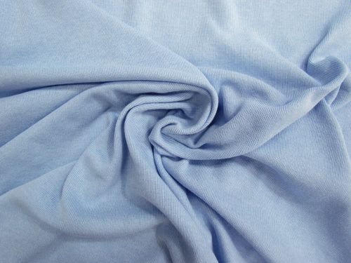 Cotton Blend 1x1 Rib Tubular Jersey- Pale Cornflower Blue #15612