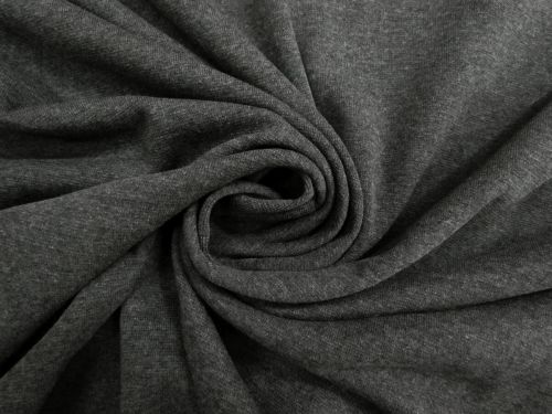 Cotton Blend 1x1 Rib Tubular Jersey- Graphite Grey #15615