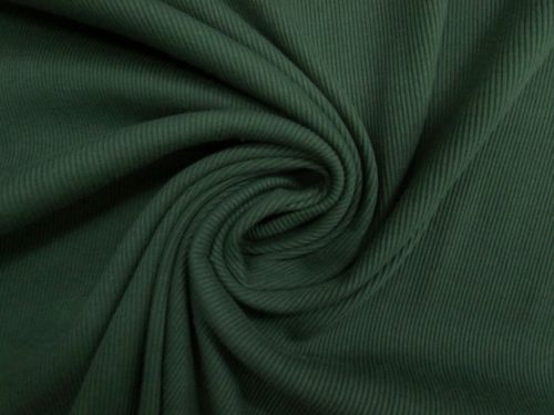 2x2 Cotton Rib Jersey- Forest Path Green #15616