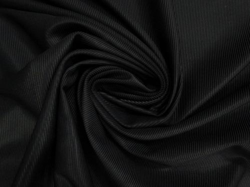 Rib Look Spandex- Tar Black #15630