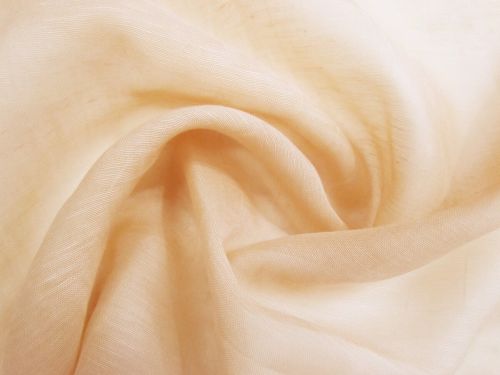 Silk Linen Slub Organza- Popsicle Orange #15654