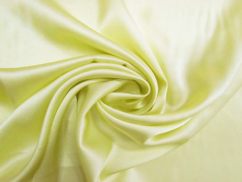 Stretch Silk Charmeuse Satin- Baby Yellow #15663