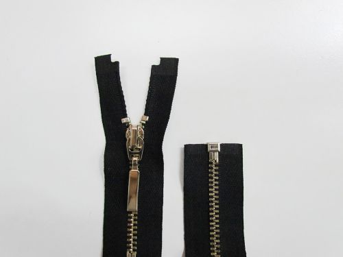 7cm Metal Open End Zip- Black #TRW337