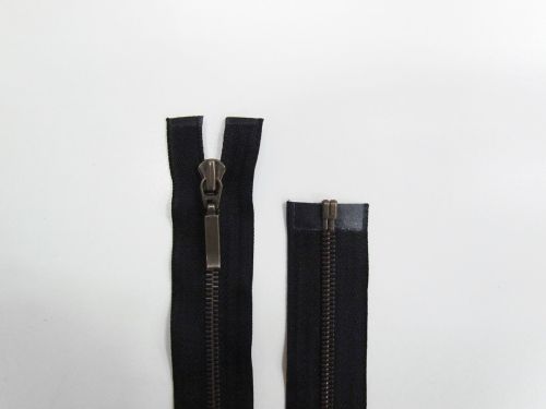 28cm Metal Open End Zip- Black #TRW347