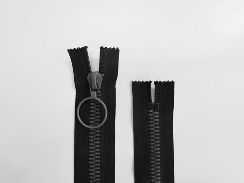 25cm Riri Heavy Duty Metal Closed End Zip- Black #TRW350