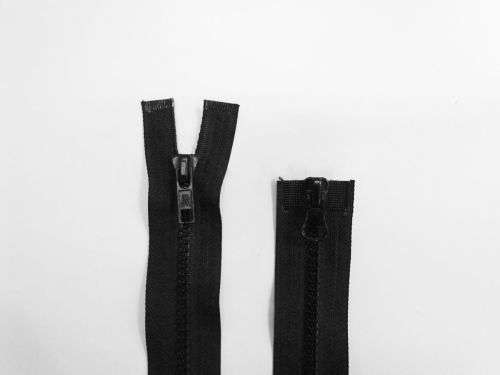 50cm Open End 2 Slider Zip- Black #TRW351