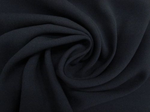 Viscose Blend Satin Back Crepe- Submarine Navy #15687