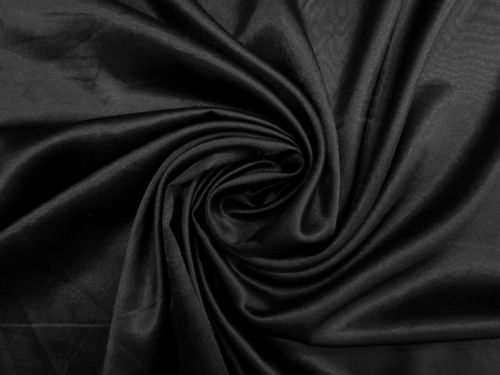 Stretch Satin- Night Black #15717