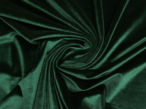 2 Way Stretch Velvet- Dark Emerald #15727