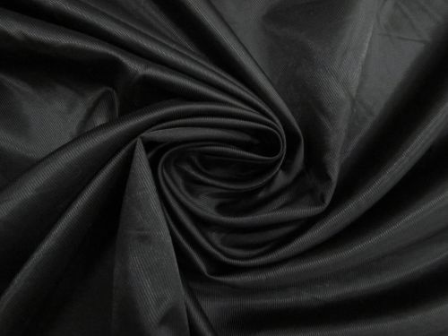 Dobby Twill Viscose Blend Lining- Oil Slick Black #15740