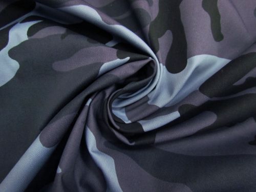 7.7oz Camo Cotton Drill- Marine #15787