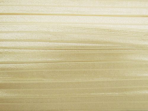 20mm Shiny Fold Over Elastic- Ivory #T1495