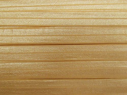 20mm Shiny Fold Over Elastic- Old Gold #T1502
