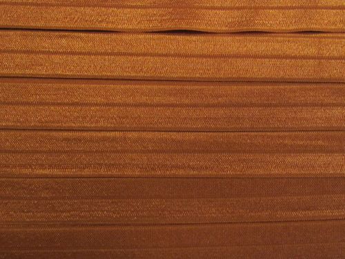 20mm Shiny Fold Over Elastic- Copper #T1503