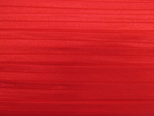 20mm Shiny Fold Over Elastic- Poppy Red #T1504