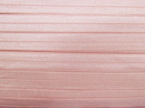 20mm Shiny Fold Over Elastic- Pearl Pink #T1508
