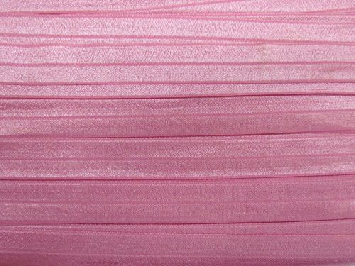 20mm Shiny Fold Over Elastic- Wild Rose #T1510
