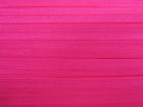 20mm Shiny Fold Over Elastic- Virtual Pink #T1511