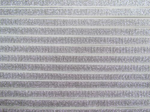 10mm Metallic Glitter Elastic- Silver #T1513
