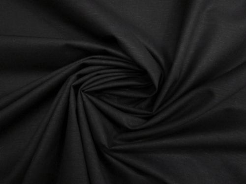 Slub Cotton- Gravel Black #15812