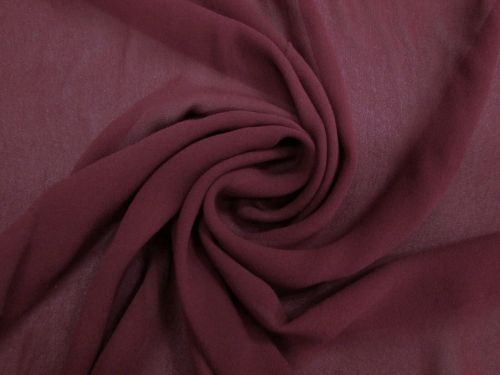 Viscose Georgette- Mulberry Maroon #15817